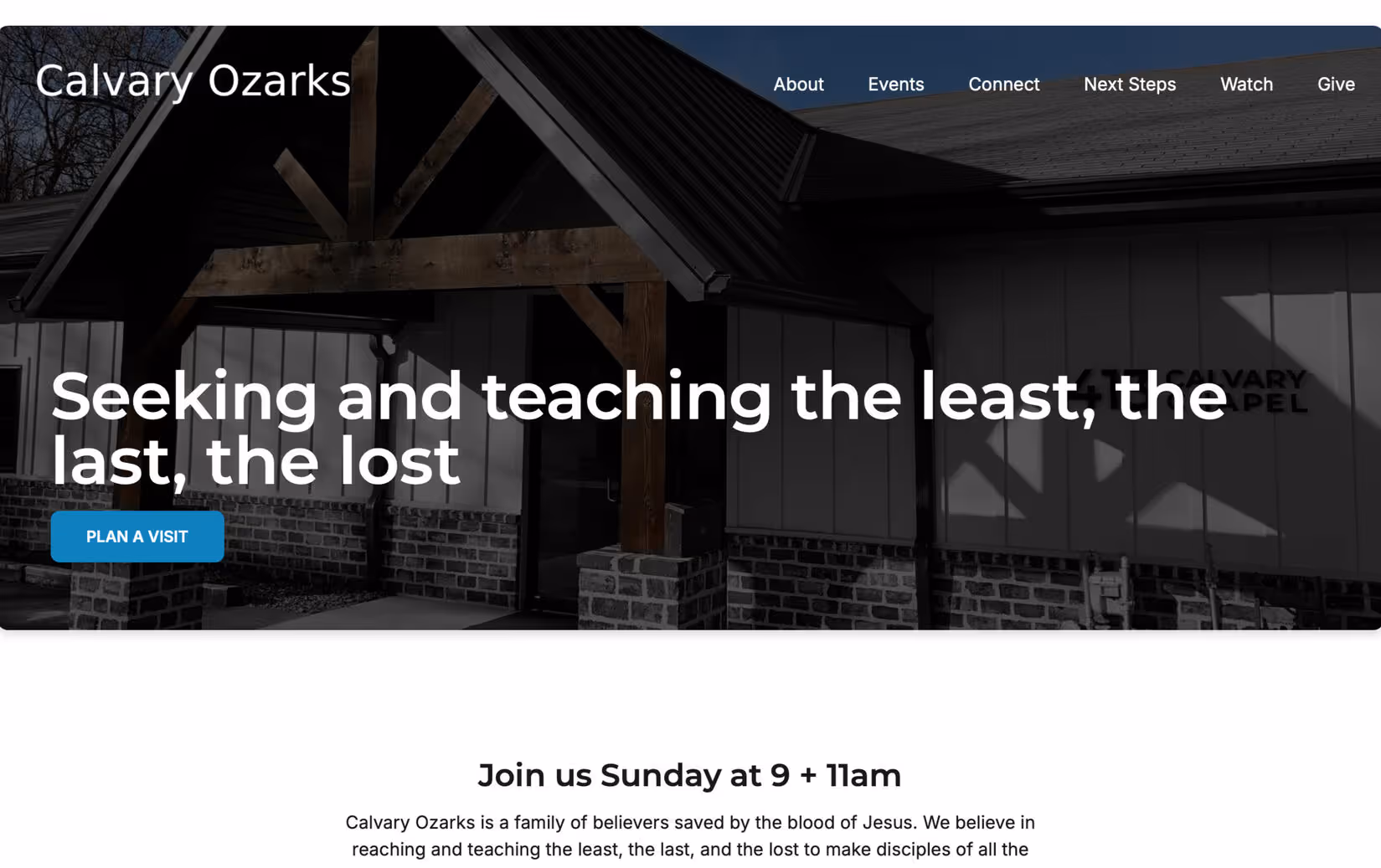 Calvary Ozarks screenshot